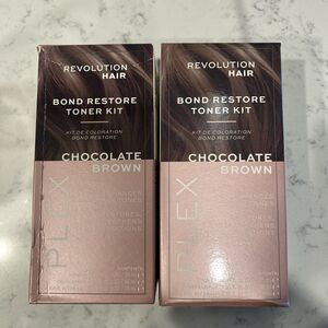 Lot Of 2 Revolution Hair Bond Restore Toner Kit Chocolate Brown